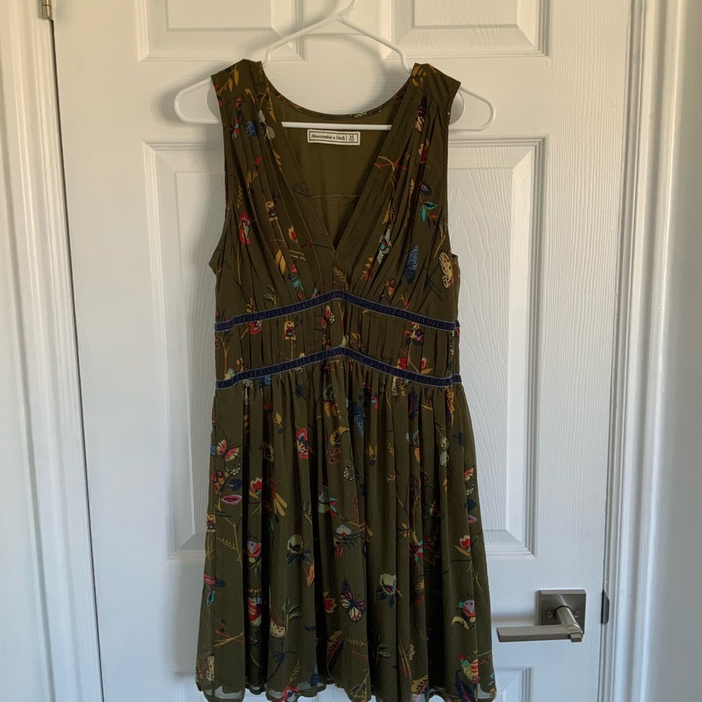 Green butterfly dress